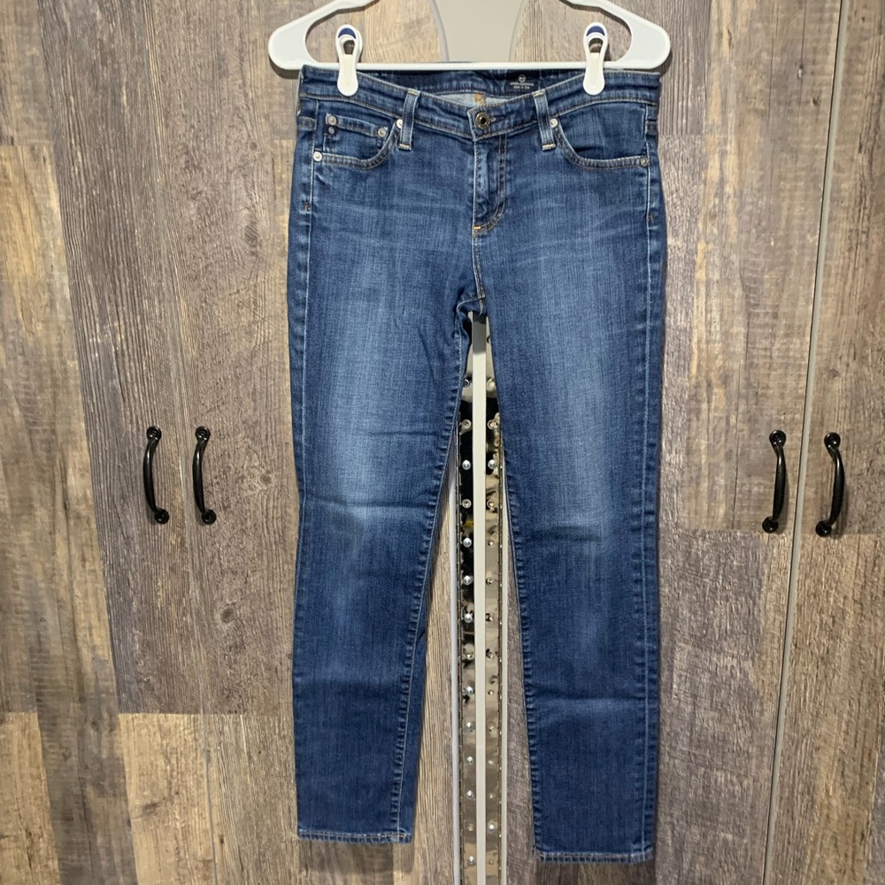 AG Adriano Goldschmied Dark Wash Denim Jeans Size 28R. Nice Preloved Condition